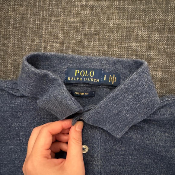 [Men’s] Polo Ralph Laurent Navy Polo T-shirt Custom-fit - Picture 2 of 5